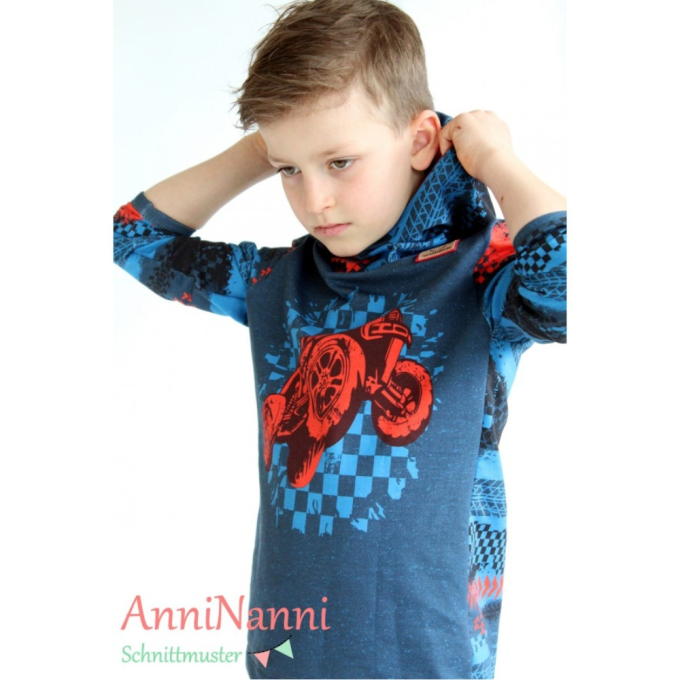 E-Book AnniNanni Jungen-Hoodie, german