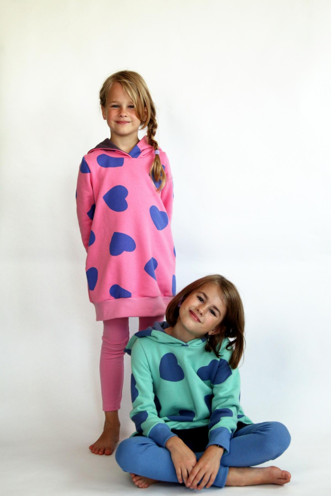 Patron sweat-shirt oversize enfant pdf AnniNanni, en allemand