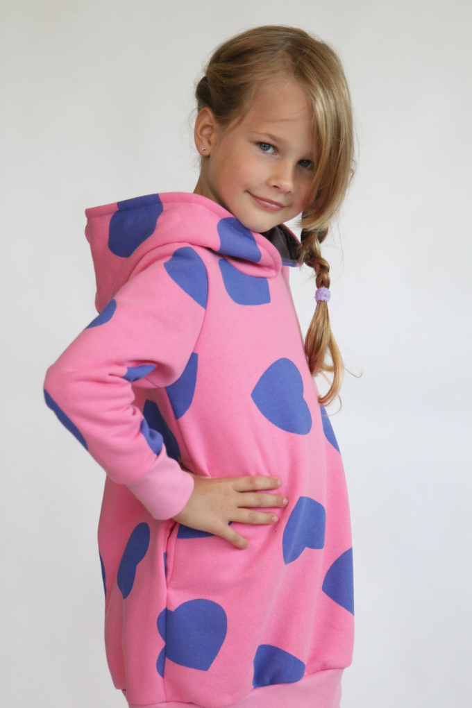 Patron sweat-shirt oversize enfant pdf AnniNanni, en allemand