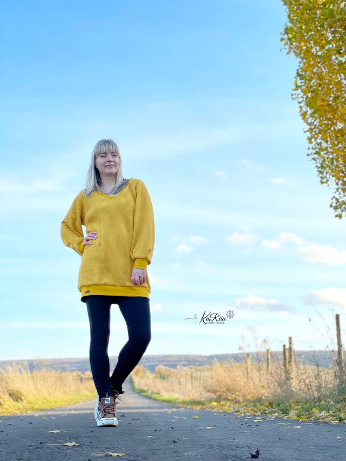 E-Book AnniNanni Loosefit Damen Raglanpulli, duits