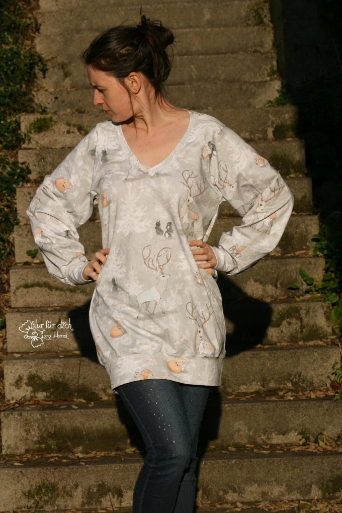 E-Book AnniNanni Loosefit Damen Raglanpulli, duits
