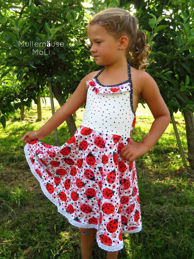 Patron robe enfant pdf Strandtänzerin AnniNanni, en allemand