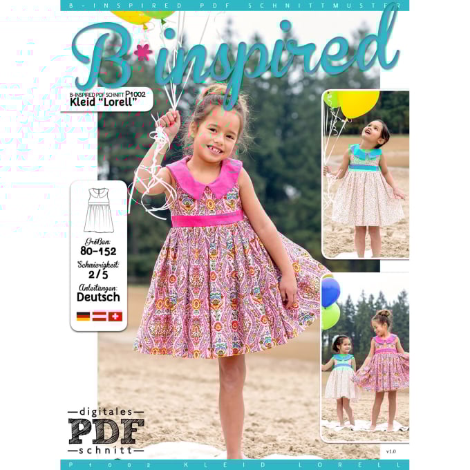 E-book B-Trendy P1002 Jurk Lorell, Nederlands