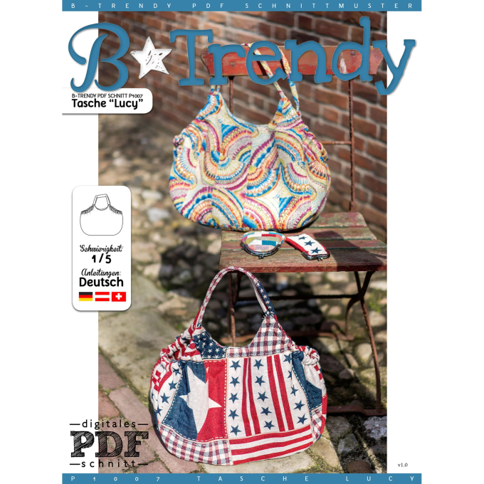 Patron sac à main pdf Lucy P1007 B-Trendy, en français
