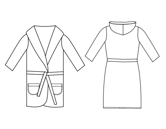 E-Book B-Trendy P1012 Bathrobe Quinn, english
