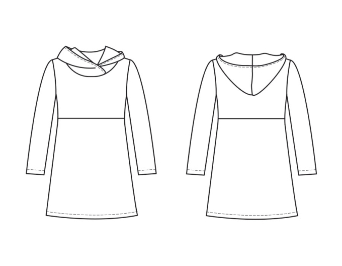 Patron robe enfant pdf Tara P1115 B-Trendy, en français