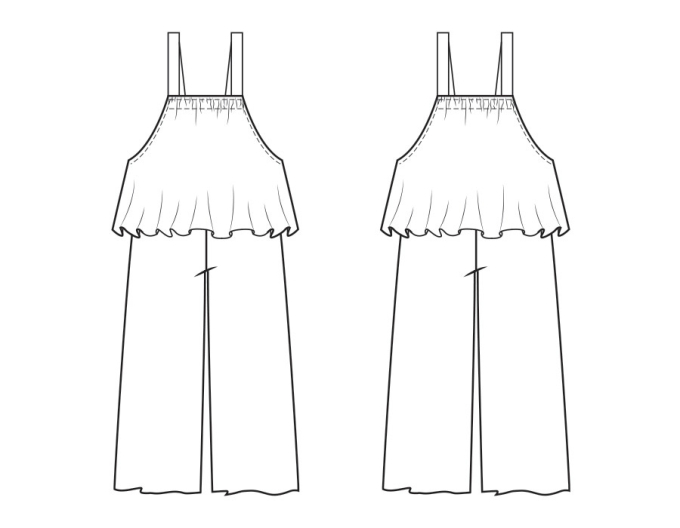 E-Book B-Trendy P1127 Jumpsuit Vajen, nederlands