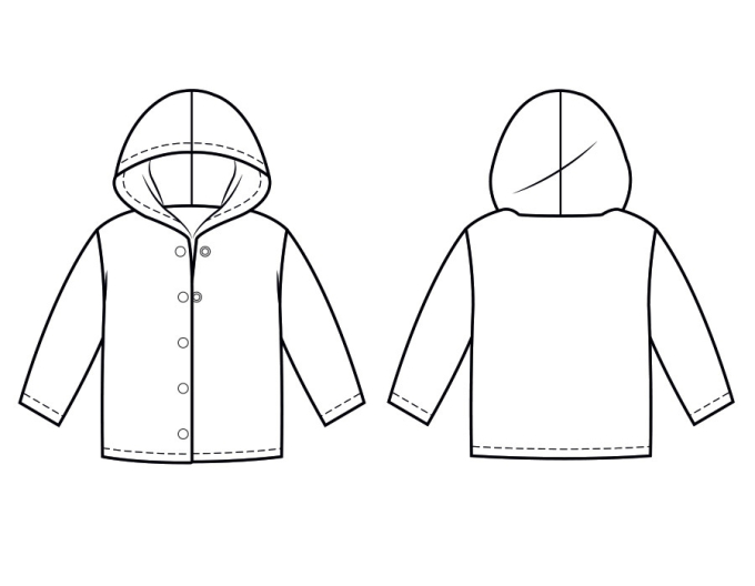 Patron veste bébé pdf Bowie P1140 B-Trendy, en français