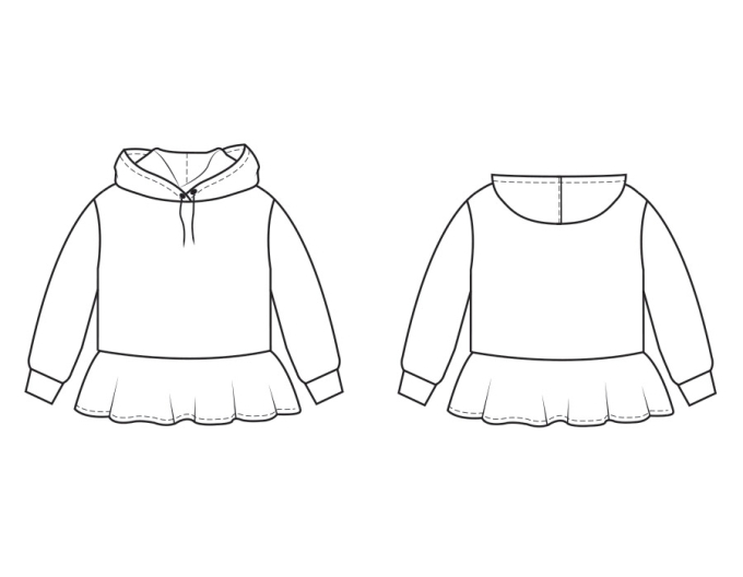 E-Book B-Trendy P1187 Hoodie Thari