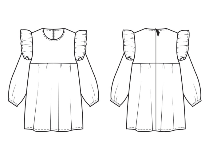 E-Book B-Trendy P1191 Kleid Pippi
