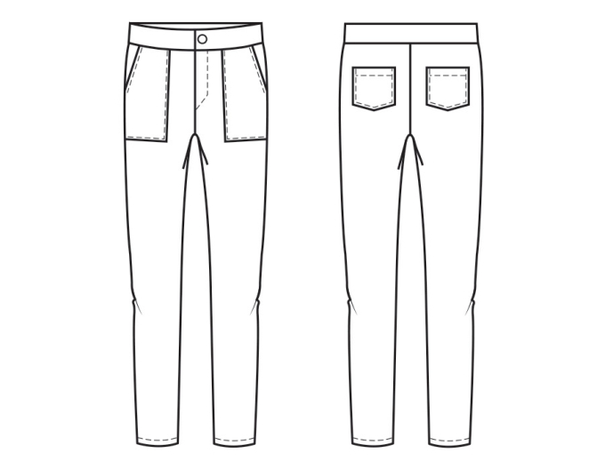Patron pantalon enfant pdf Guido P1194 B-Trendy, en français