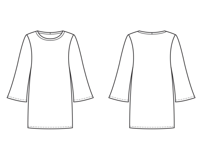 Patron robe enfant pdf Faylinn P1201 B-Trendy, en français