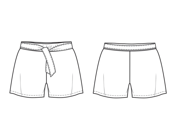 Patron short enfant pdf Veerle P1204 B-Trendy, en français
