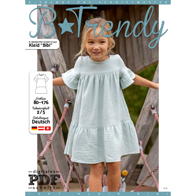 E-book B-Trendy P1207 Jurk Bibi Kids, Nederlands
