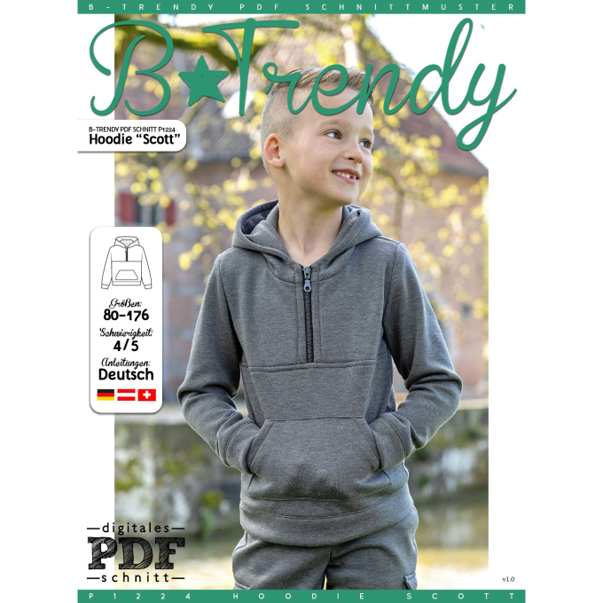 E-Book B-Trendy P1224 Hoodie Scott Kids