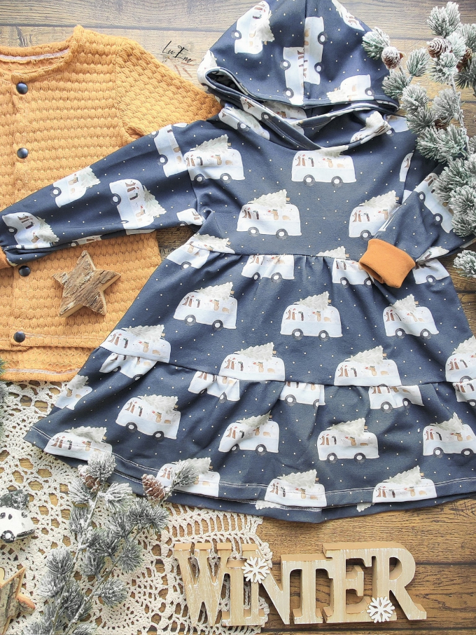 Patron robe / tunique enfant pdf Cozy Ba.binaa Patterns, en allemand