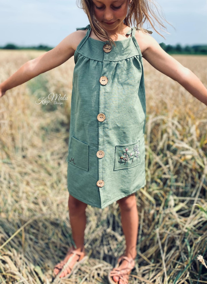 Patron robe enfant pdf Nashi Ba.binaa Patterns, en allemand