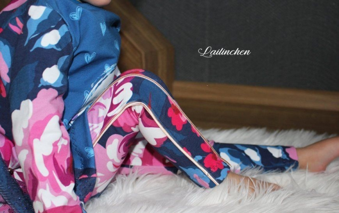 Patron leggings enfant pdf Almond Ba.binaa Patterns, en allemand
