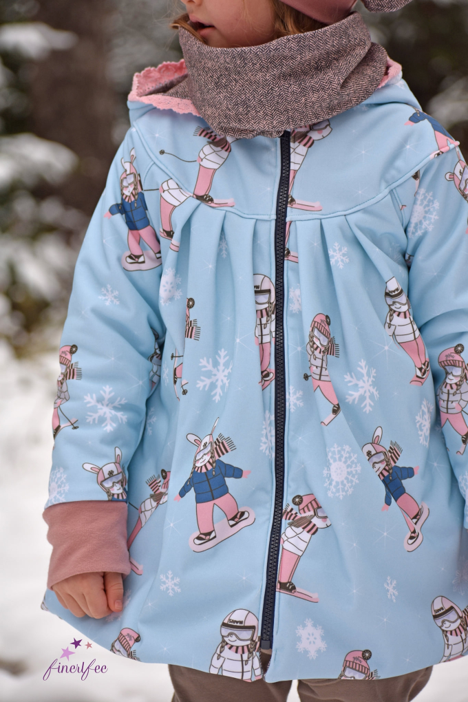 Patron manteau enfant pdf Little Miss Honeybunch Ba.binaa Patterns, en allemand