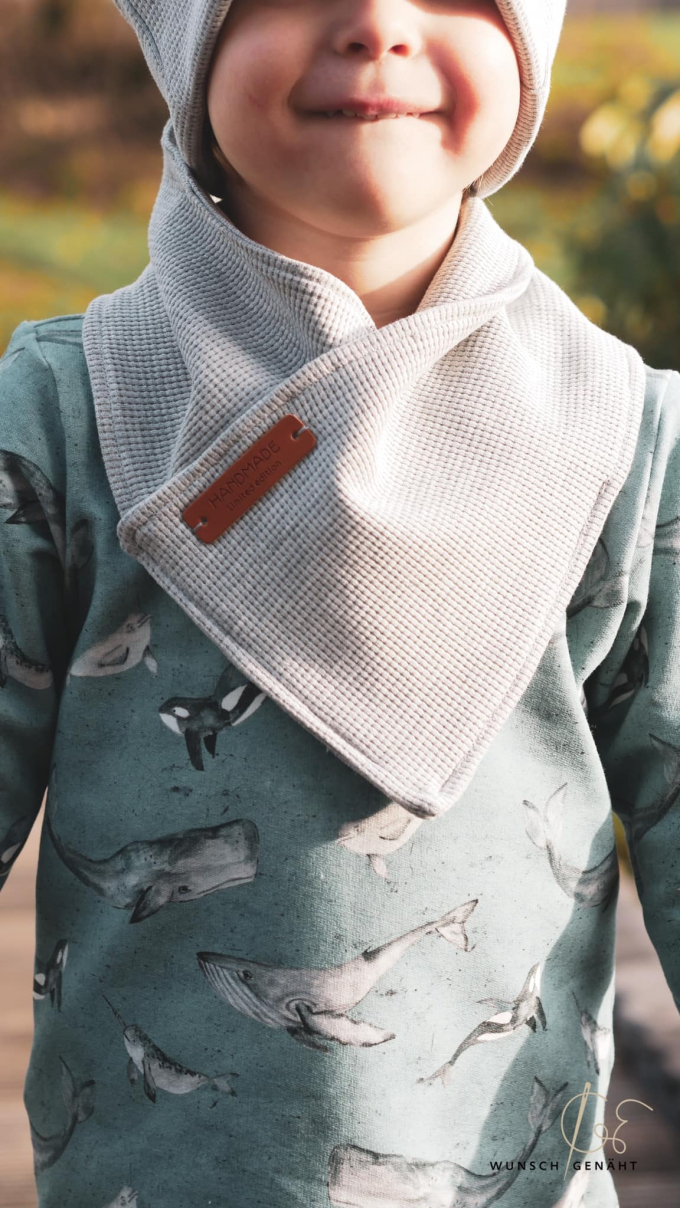 Patron écharpe fantaisie enfant pdf Oh my Scarf Ba.binaa Patterns, en allemand