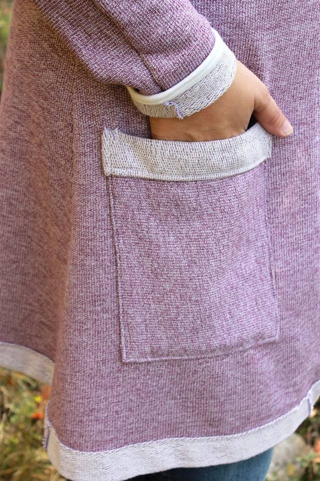 Patron cardigan femme pdf Mira femme Berlinerie, en allemand