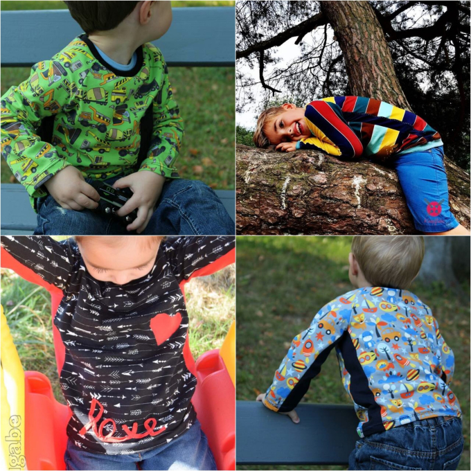 Patron t-shirt enfant pdf United Stripes Berlinerie, en allemand