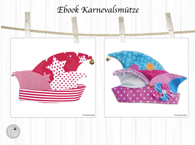 Patron chapeau de carnaval pdf CoelnerLiebe, en allemand