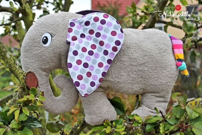 Patron coussin cervical Éléphant pdf CoelnerLiebe, en allemand
