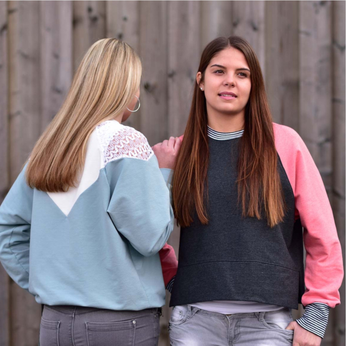 E-Book CreaResa Raglanpulli Crearetro Damen, Duits