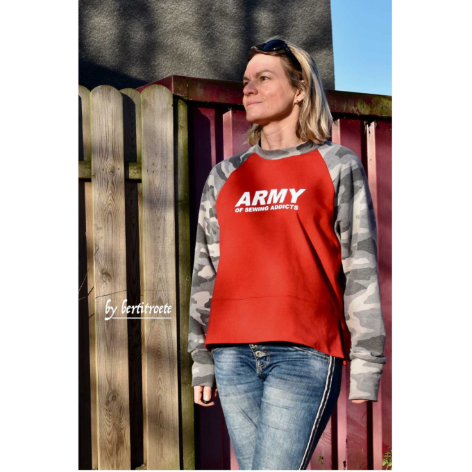 E-Book CreaResa Raglanpulli Crearetro Damen, Duits