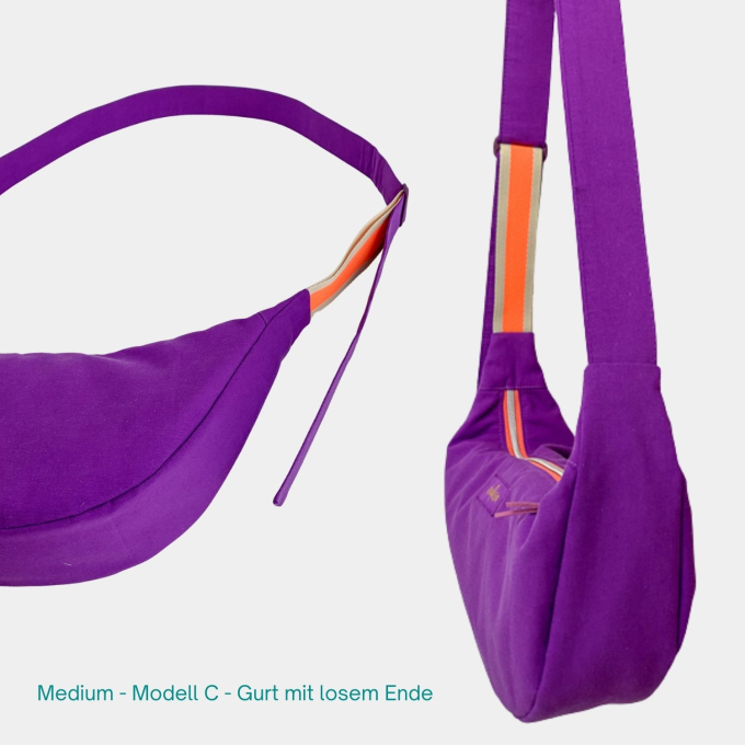E-book CreaResa Schultertasche Moon Bag Kombipaket alle Größen, Duits
