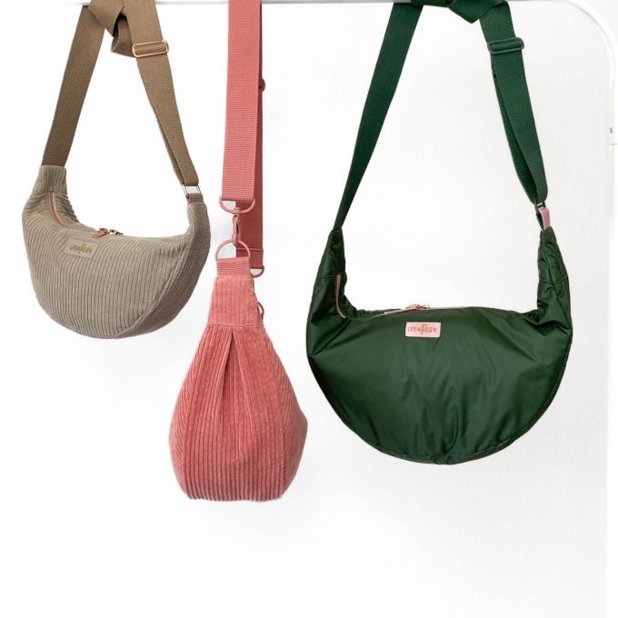 E-book CreaResa Schultertasche Moon Bag Kombipaket alle Größen, Duits