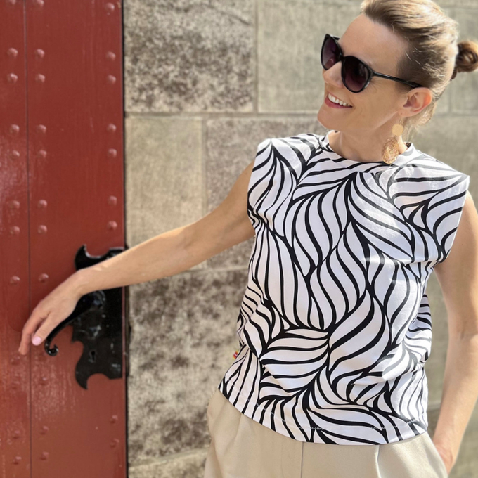 E-Book CreaResa Shirt Sonni mit Schulterpolstern