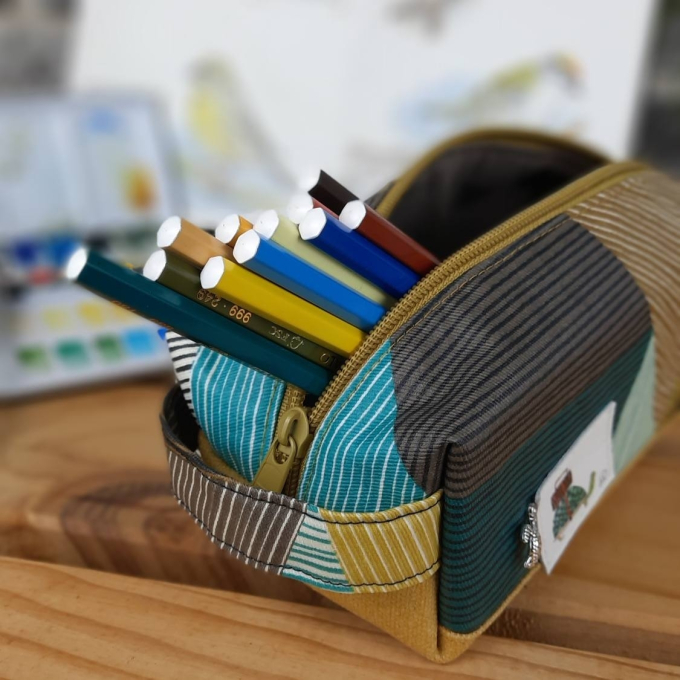 Patron boxy bag pdf Frida Cutting Corners Design, en allemand
