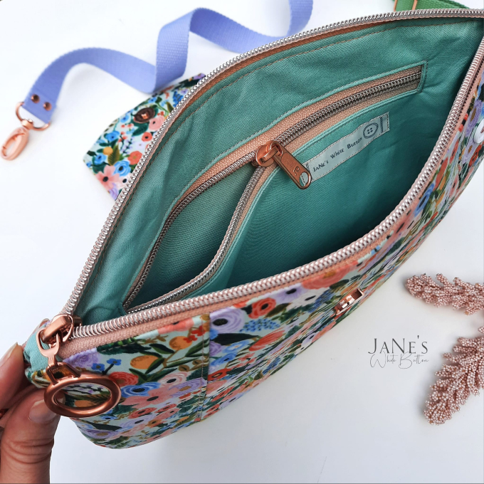 Patron sac à main pdf Tilda Cutting Corners Design, en allemand