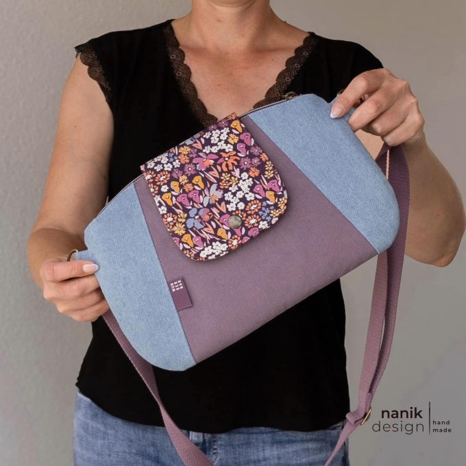 Patron sac à main pdf Tilda Cutting Corners Design, en allemand