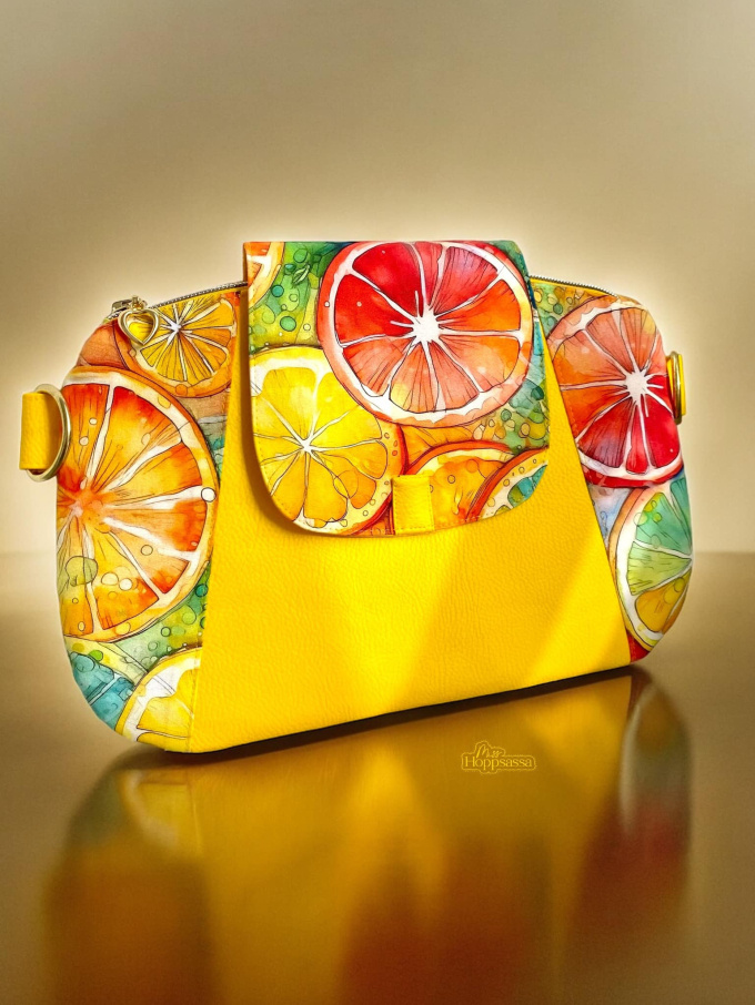 Patron sac à main pdf Tilda Cutting Corners Design, en allemand