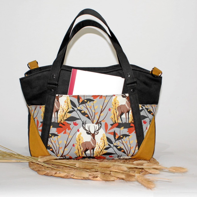 Patron sac à main pdf Lorena Cutting Corners Design, en allemand