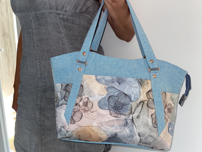 Patron sac à main pdf Lorena Cutting Corners Design, en allemand