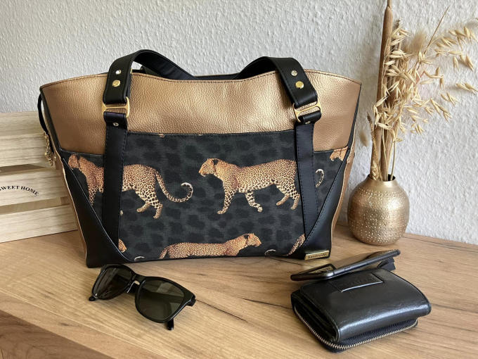Patron sac à main pdf Lorena Cutting Corners Design, en allemand