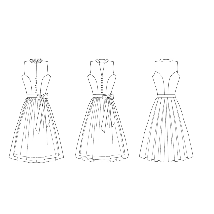 E-book Dirndl Schnitte Dirndl Marie, Duits