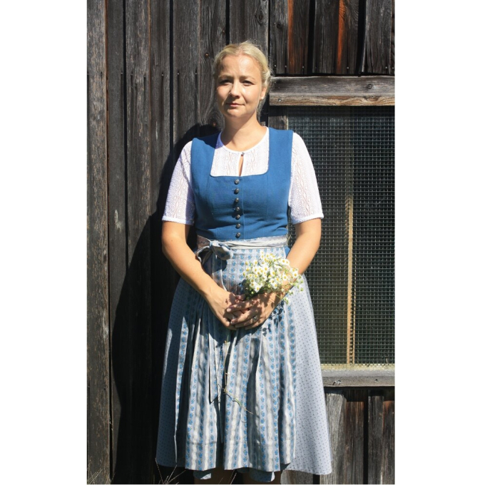 E-book Dirndl Schnitte Mieder mit Schößchen Luise, Duits