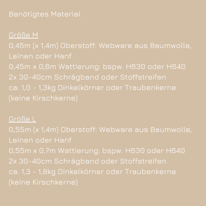E-book DIY Hunger Nacken Körnerkissen, Duits