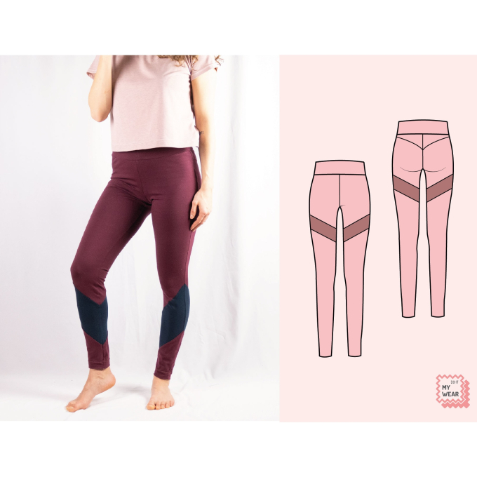 Patron legging femme pdf Atlanta DoitMyWear, en allemand