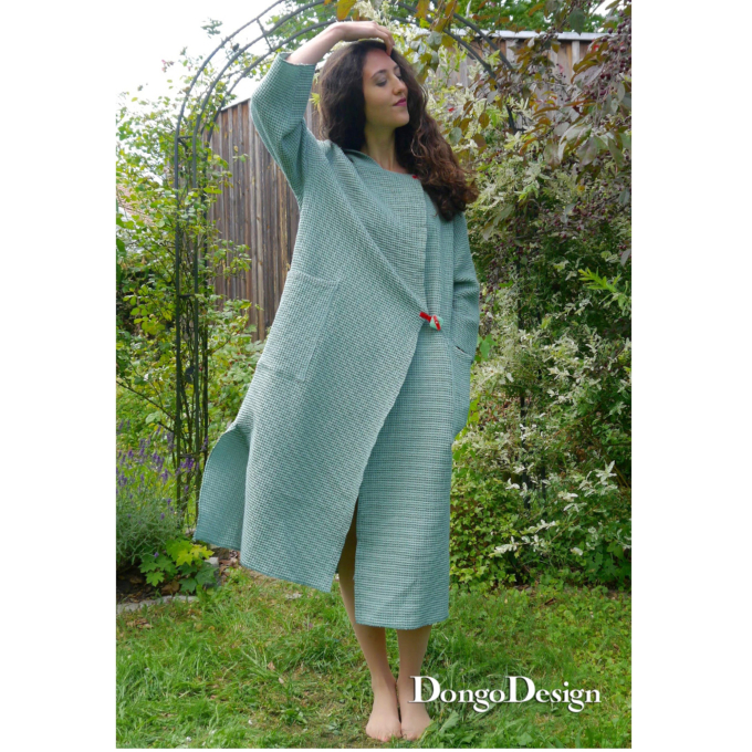 Patron peignoir spa femme pdf DongoDesign, en allemand