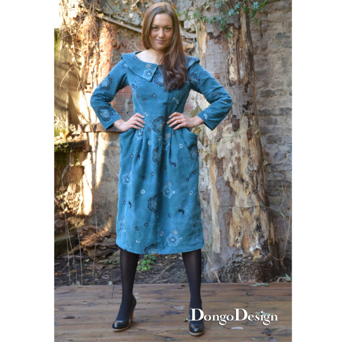E-Book DongoDesign Damen-Kleid Audrey mit Tütentaschen