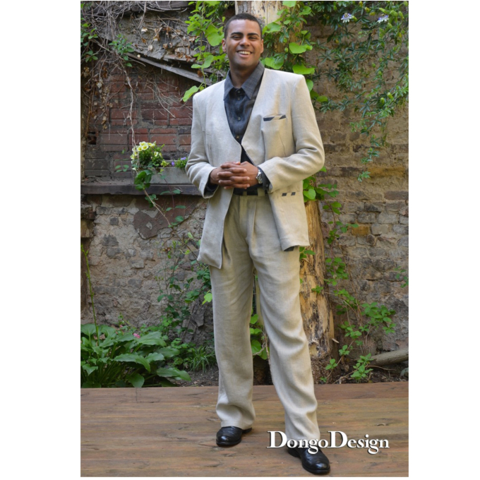 E-Book DongoDesign Herren Bundfaltenhose, duits