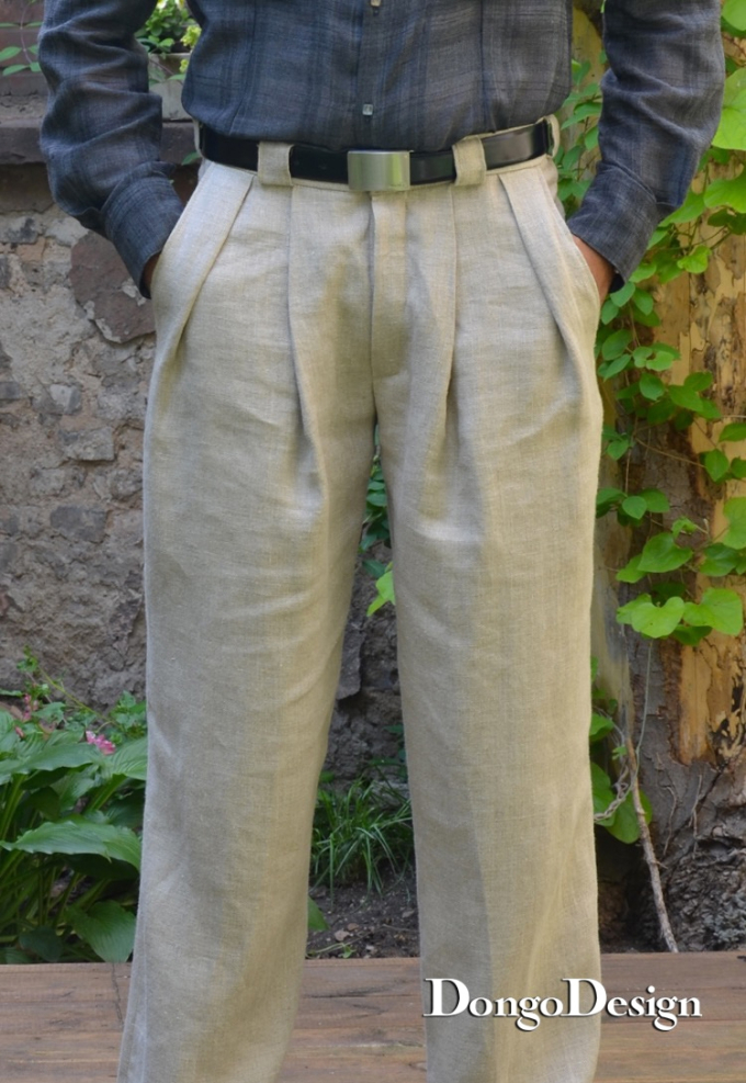 E-Book DongoDesign Herren Bundfaltenhose, duits