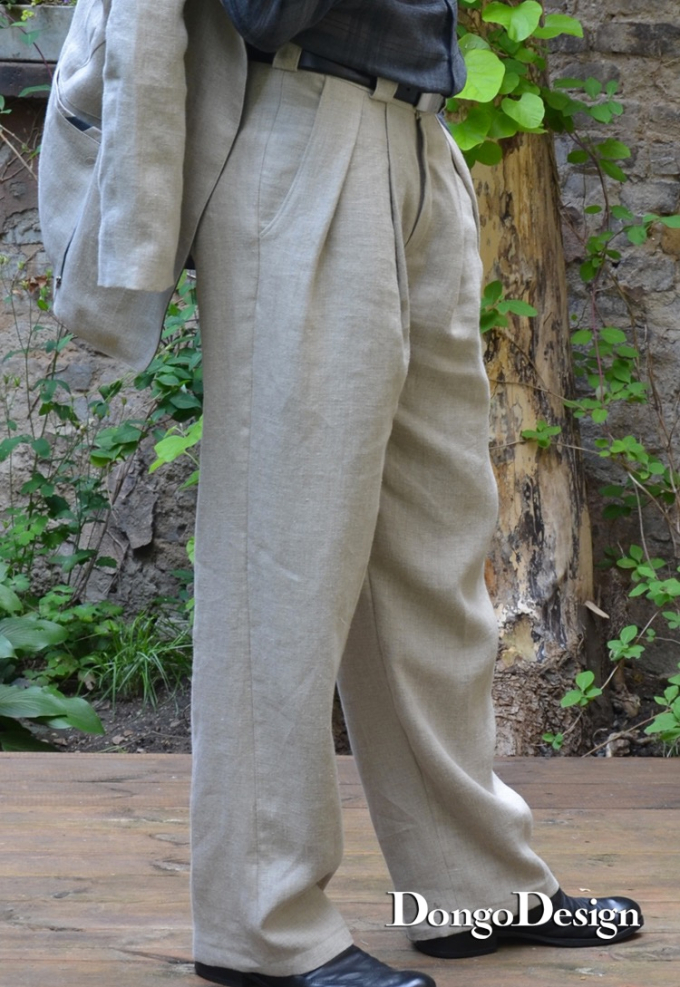 E-Book DongoDesign Herren Bundfaltenhose, duits