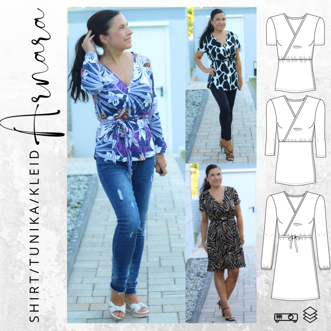 E-Book drei eM's Arnara Shirt Kleid Kombi Damen